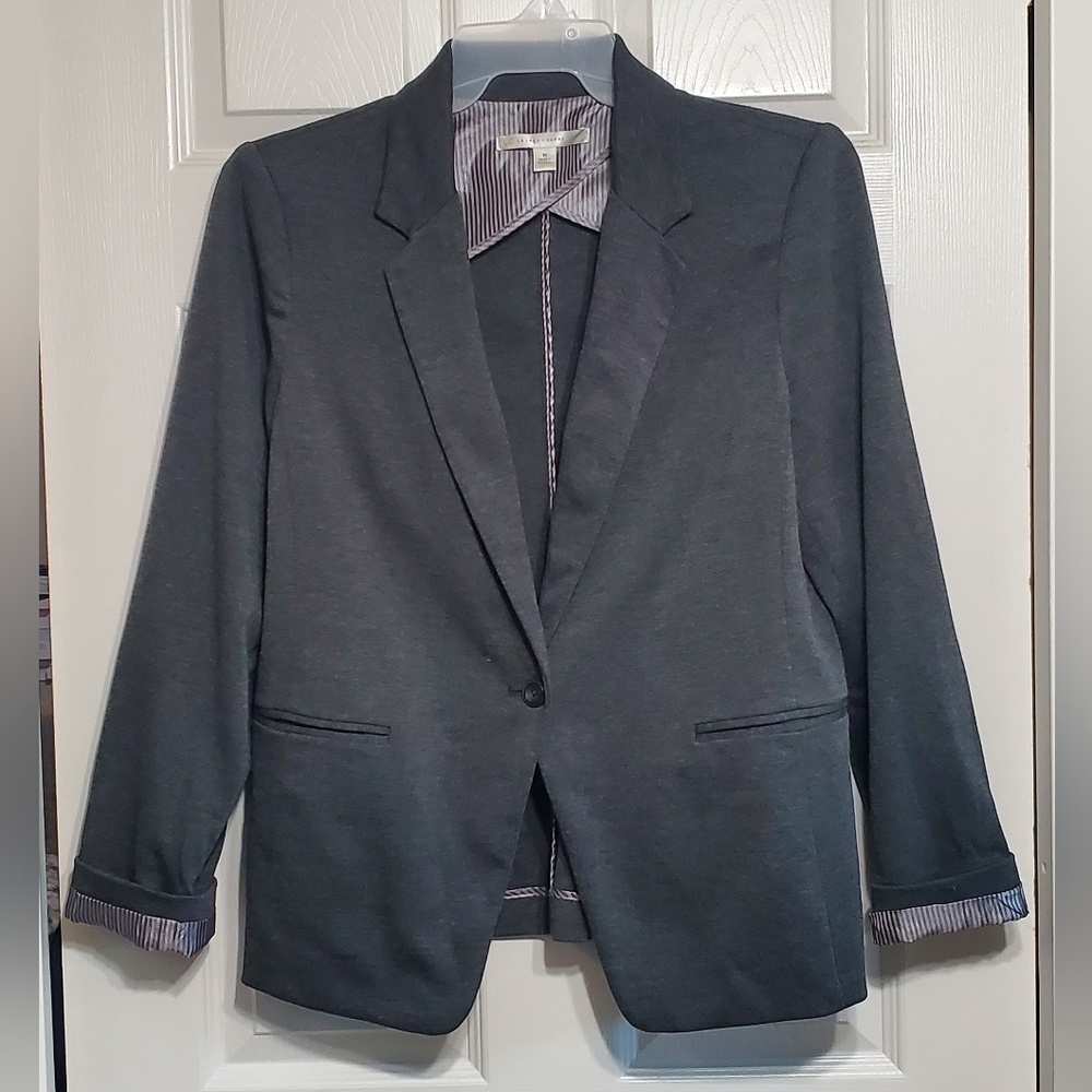 LC Lauren Conrad size 16 Gray Blazer Jacket Pre-owned